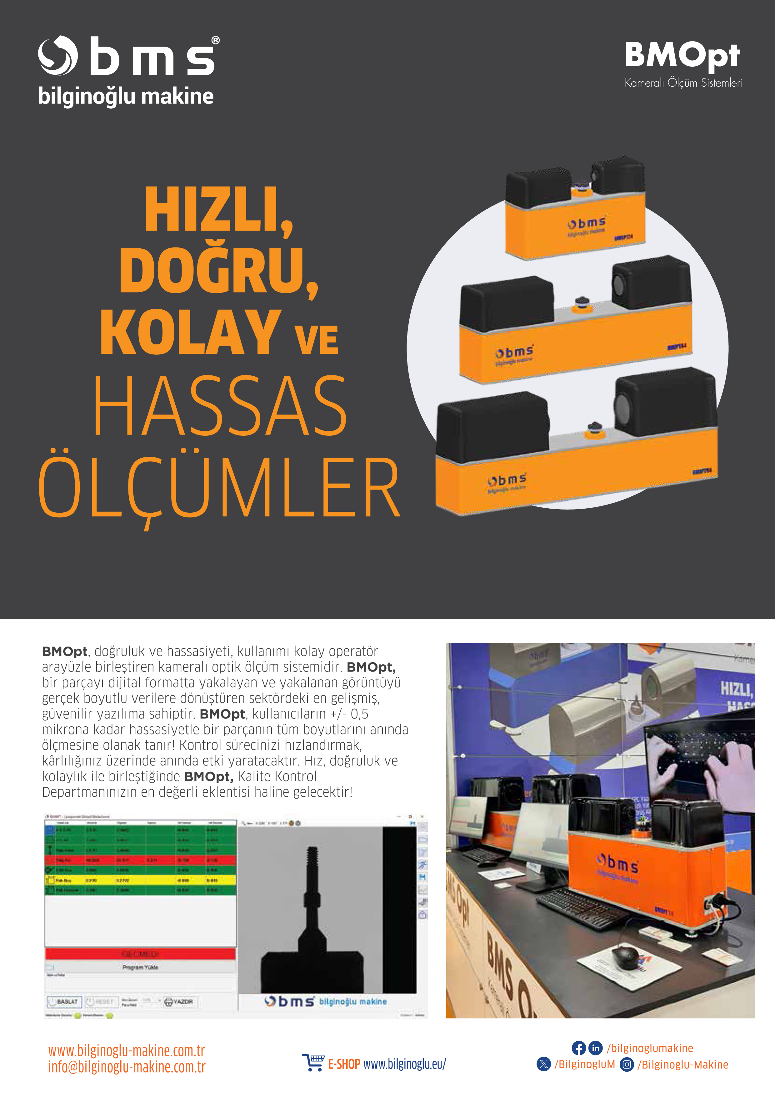BMS Opt Kameralı Ölçüm Cihazları